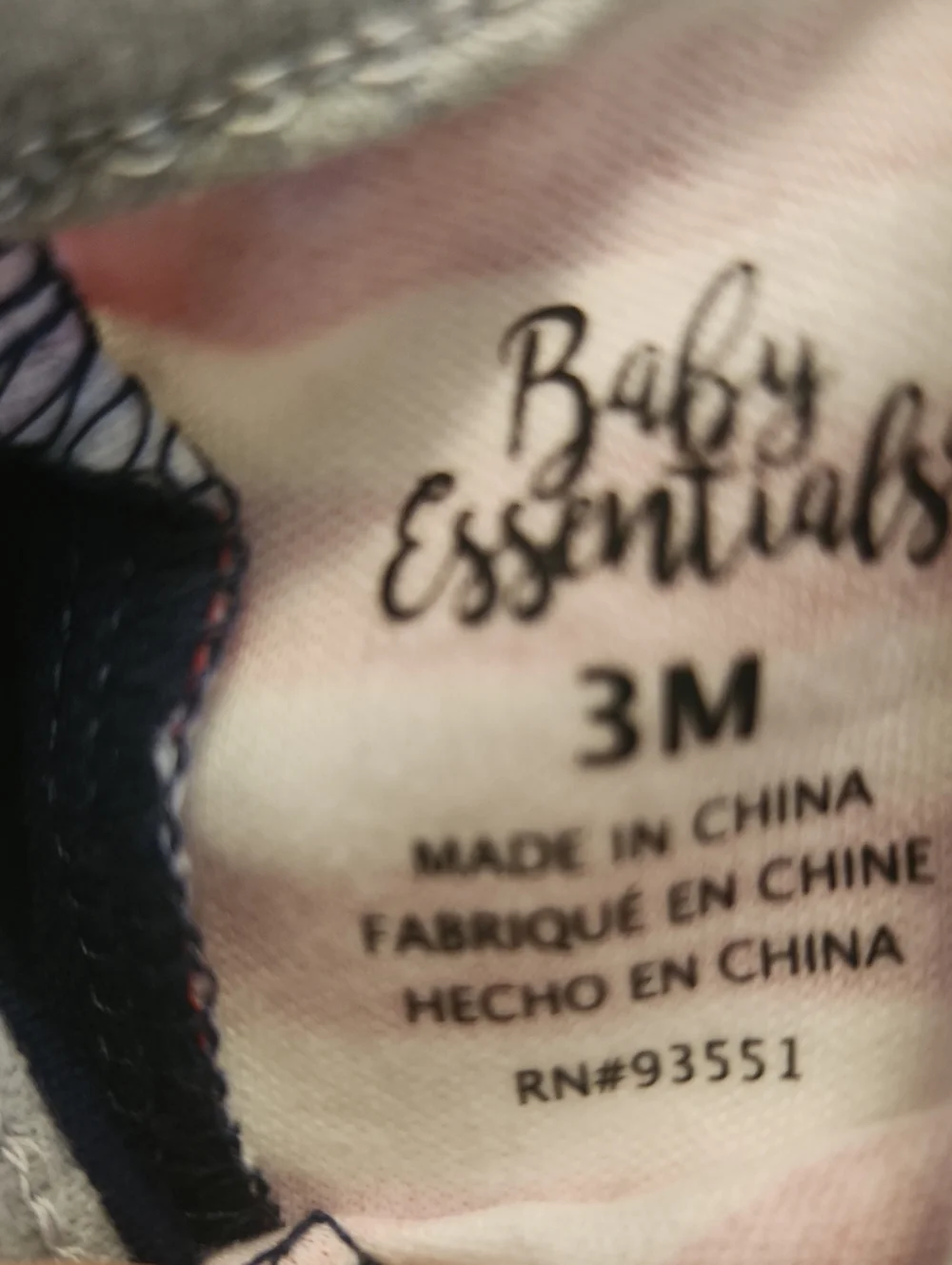 NWT. RED, WHITE AND BLUE PATRIOTIC ONEZEE BY BABY ESSENTIALS. SIZE 03 MONTHS - Picture 4 of 5